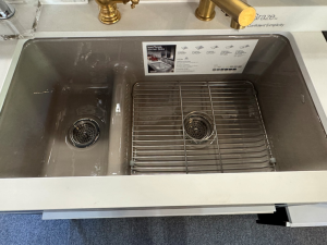 Kohler Iron/Tones 33" Smart Divide Double Bowl Kitchen Sink - Cashmere