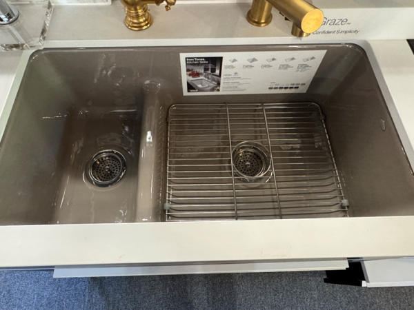 Kohler Iron/Tones 33" Smart Divide Double Bowl Kitchen Sink - Cashmere