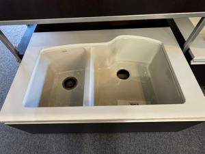 Kohler Wheatland 33" x 22" x 9 5/8" Undermount Double Bowl Kitchen Sink - Dune
